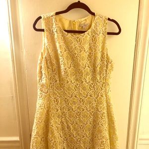 Yellow Lace Eva Mendes Dress